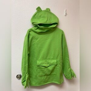 Green Frog Hoodie for Women